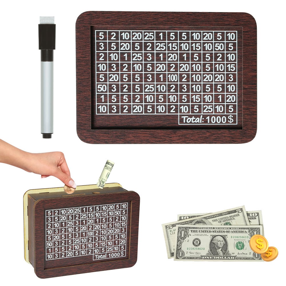 Wooden Savings Box $ Stylish Design for Effective Money Saving