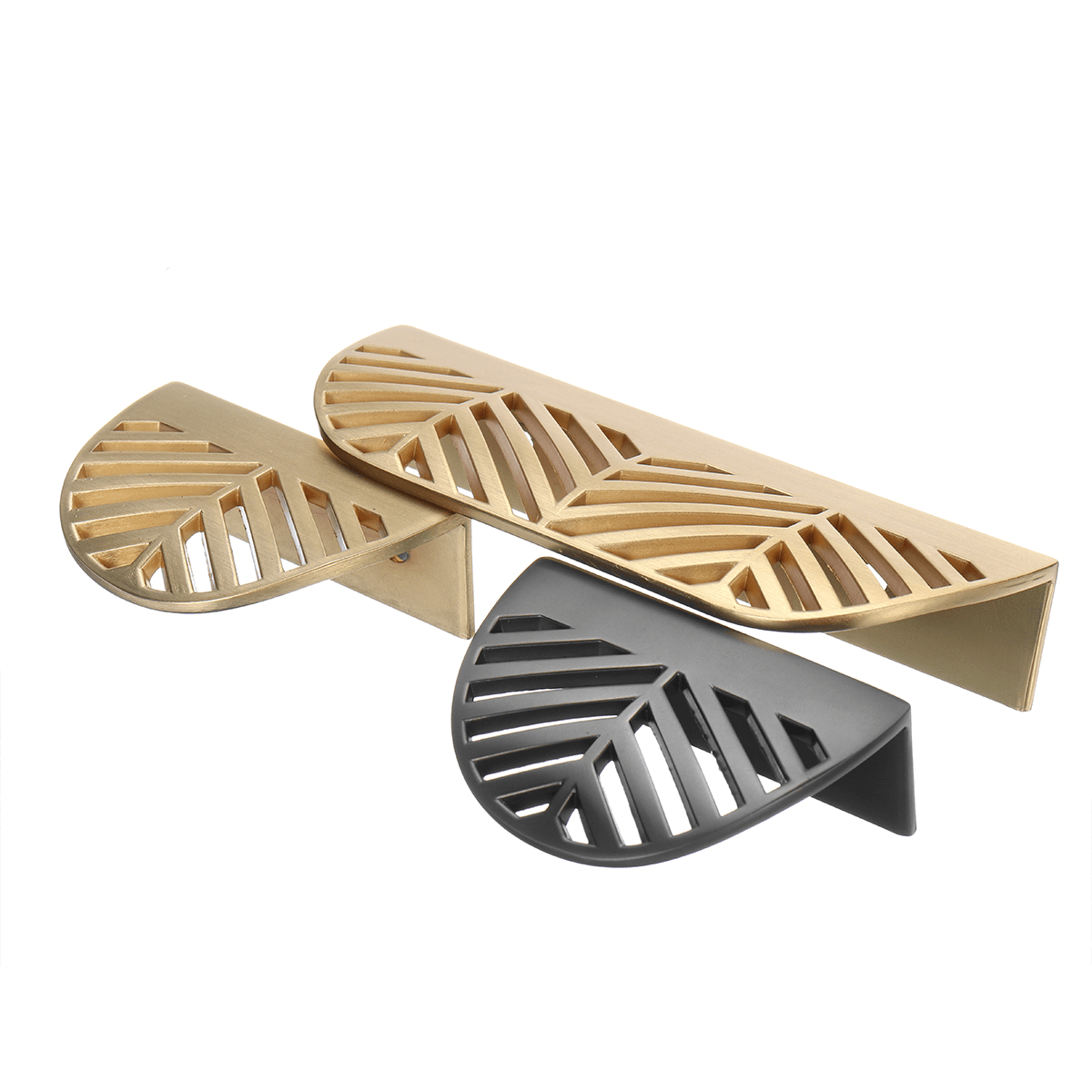 Modern Nordic Minimalist Pull-Hand Leaf Invisible Cabinet Wardrobe Furniture Drawer Handle Ins Wind Zinc Alloy MRSLM