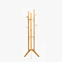 Wooden Garment Coat Clothes Stand Rack Hat Shoe Hanger Holder Shelf Organizer MRSLM