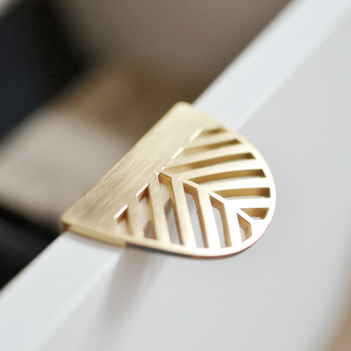 Modern Nordic Minimalist Pull-Hand Leaf Invisible Cabinet Wardrobe Furniture Drawer Handle Ins Wind Zinc Alloy MRSLM