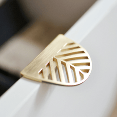 Modern Nordic Minimalist Pull-Hand Leaf Invisible Cabinet Wardrobe Furniture Drawer Handle Ins Wind Zinc Alloy MRSLM