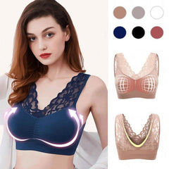 Breathable Sports Push Up Lace Bra sunsetime