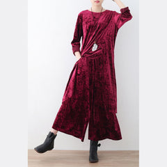 2021 fashion corduroy plus size tops and casual wide leg pants dylinoshop