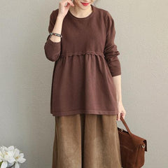 2018 Pure Color Casual Sweater Women New Fashion Tops dylinoshop