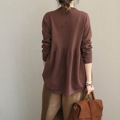 2018 Pure Color Casual Sweater Women New Fashion Tops dylinoshop