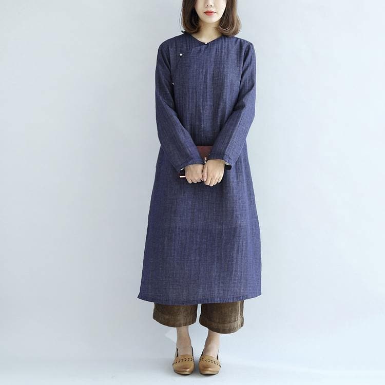 2018 spring long cotton dresses vintage maxi dress gown caftan traveling dress dylinoshop