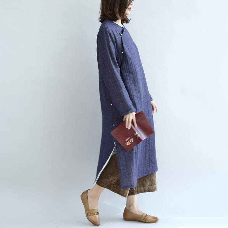 2018 spring long cotton dresses vintage maxi dress gown caftan traveling dress dylinoshop
