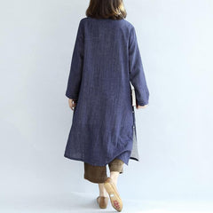 2018 spring long cotton dresses vintage maxi dress gown caftan traveling dress dylinoshop