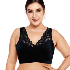 Breathable Sports Push Up Lace Bra sunsetime