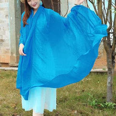Blue female bib all-match long shawl all-match silk scarf SCF200801