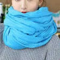 Blue female bib all-match long shawl all-match silk scarf SCF200801