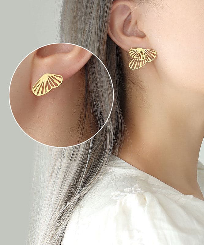 Boutique Gold Butterfly Metal Separable Stud Earrings Jew-EAR220805