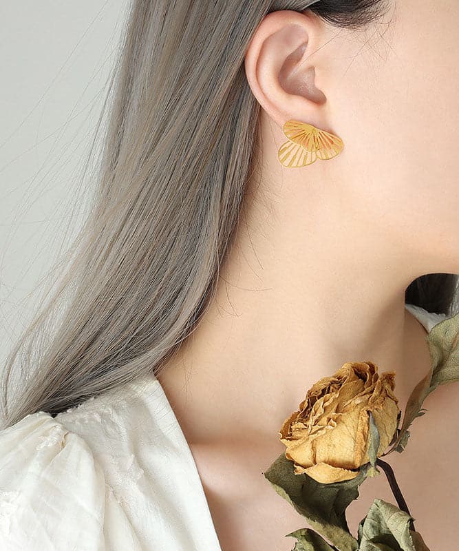 Boutique Gold Butterfly Metal Separable Stud Earrings Jew-EAR220805