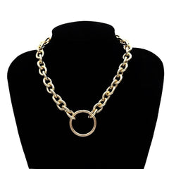 Charm Jewelry Set Fashion Thick Chain Vintage Necklace Bracelet Touchy Style