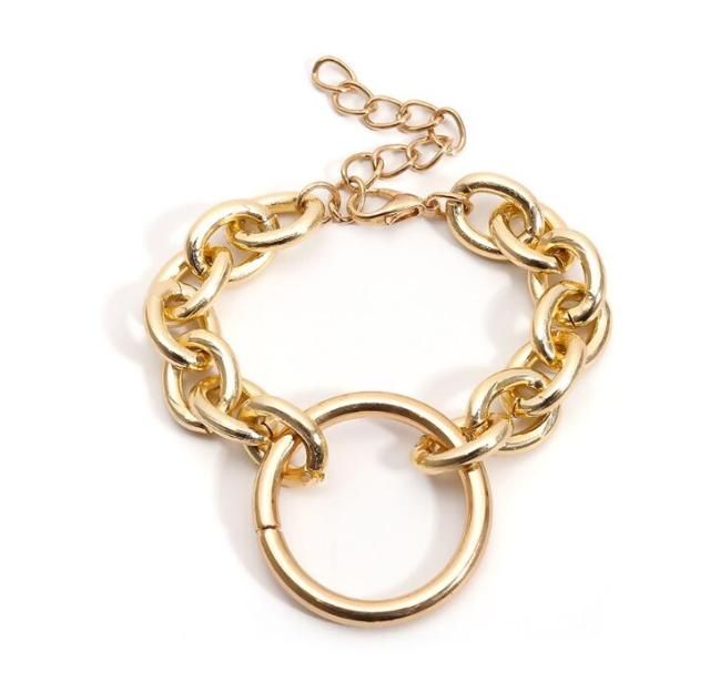 Charm Jewelry Set Fashion Thick Chain Vintage Necklace Bracelet Touchy Style