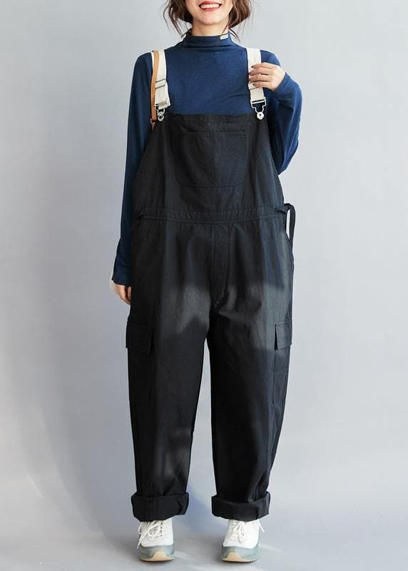 Chic Black Casual Pants Fall Fashion all-match Jumpsuit Pants JPTS210107