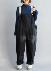 Chic Black Casual Pants Fall Fashion all-match Jumpsuit Pants JPTS210107