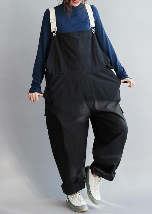 Chic Black Casual Pants Fall Fashion all-match Jumpsuit Pants JPTS210107