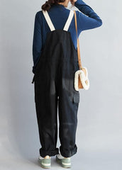 Chic Black Casual Pants Fall Fashion all-match Jumpsuit Pants JPTS210107