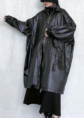 Classy black Fashion clothes Wardrobes lapel pockets fall women coats AT-TCT200909