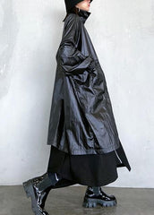 Classy black Fashion clothes Wardrobes lapel pockets fall women coats AT-TCT200909