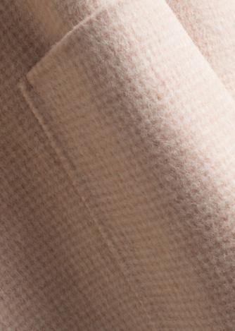 DIY beige plaid Plus Size tunics for women Work Outfits Notched pockets Woolen Coats TCT200915