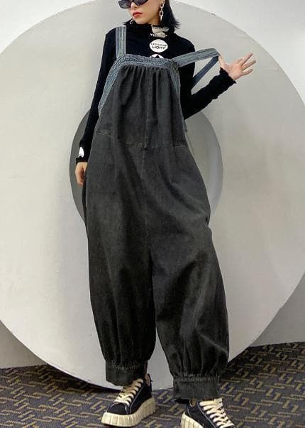 Denim overalls 2021 new fashion plus size casual nine-point lantern pants female summer jumpsuit AT-LPTS200812