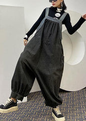 Denim overalls 2021 new fashion plus size casual nine-point lantern pants female summer jumpsuit AT-LPTS200812