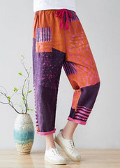 Fashion Purple Casual Pockets Straight Fall Denim Pants PS-LPTS210908