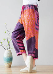 Fashion Purple Casual Pockets Straight Fall Denim Pants PS-LPTS210908