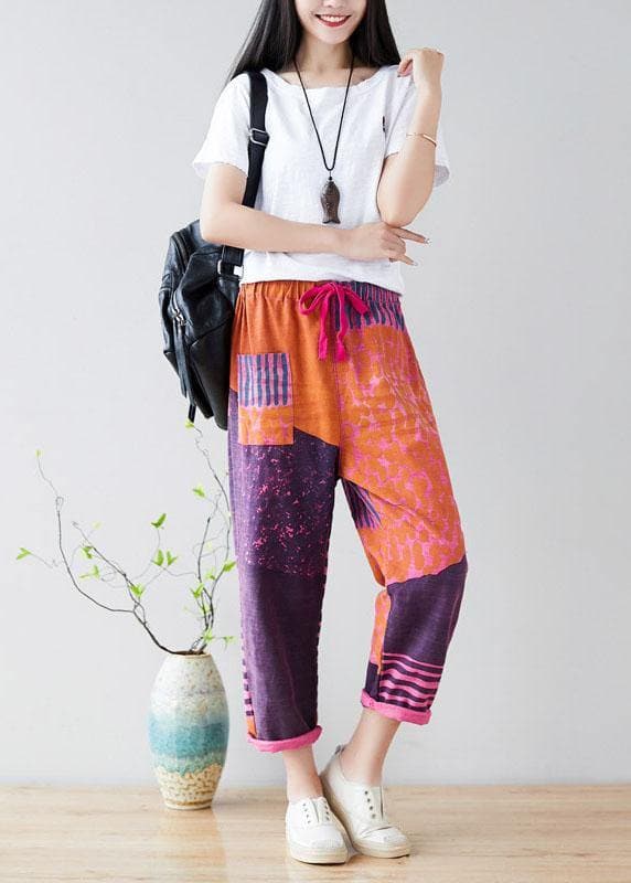 Fashion Purple Casual Pockets Straight Fall Denim Pants PS-LPTS210908