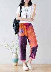 Fashion Purple Casual Pockets Straight Fall Denim Pants PS-LPTS210908