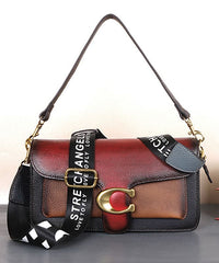 Fashion Red Rub color Paitings Calf Leather Satchel Handbag ZPBAG-BGS220209