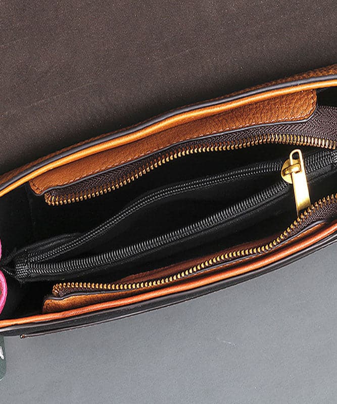 Fashion Red Rub color Paitings Calf Leather Satchel Handbag ZPBAG-BGS220209