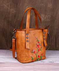 Fashion Yellow Embossing Paitings Calf Leather Messenger Bag ZPBAG-BGS220209
