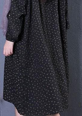 Fashion plus size Coats fall black print hooded coats TCT190925