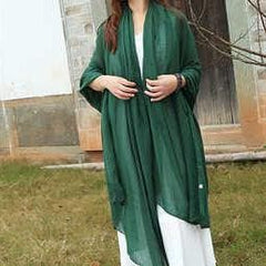 Female bib Korean wild long shawl wild green silk scarf SCF200801