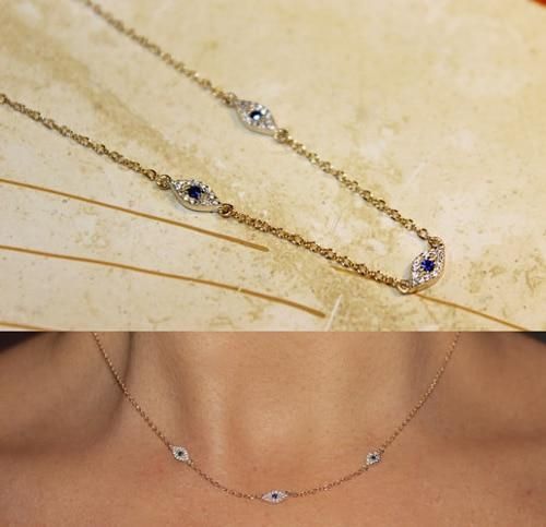 Fine Turkish Evil Eye Necklaces Charm Jewelry Touchy Style