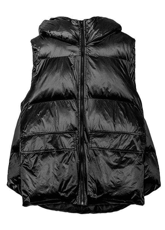 Fine silver gray winter outwear plus size clothing snow sleeveless hooded pockets winter outwear AT-DJK201105