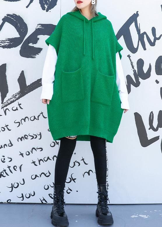 For Spring green sweaters trendy plus size hooded pockets tops AT-NTP191023