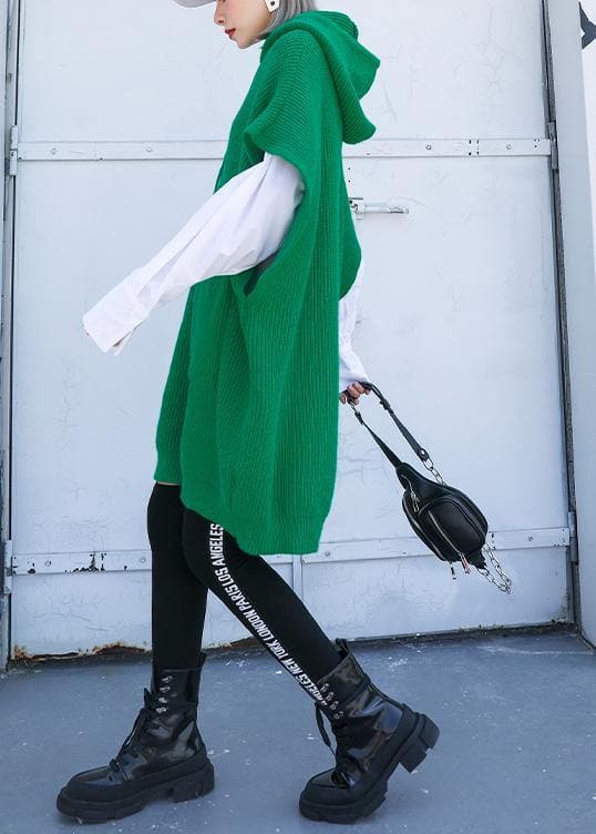 For Spring green sweaters trendy plus size hooded pockets tops AT-NTP191023