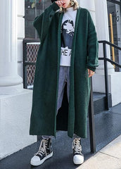 For Spring knit sweat tops fall fashion blackish green sweater coat AT-CDG191023
