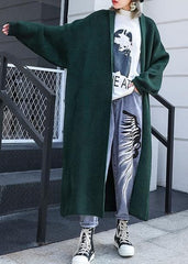 For Spring knit sweat tops fall fashion blackish green sweater coat AT-CDG191023