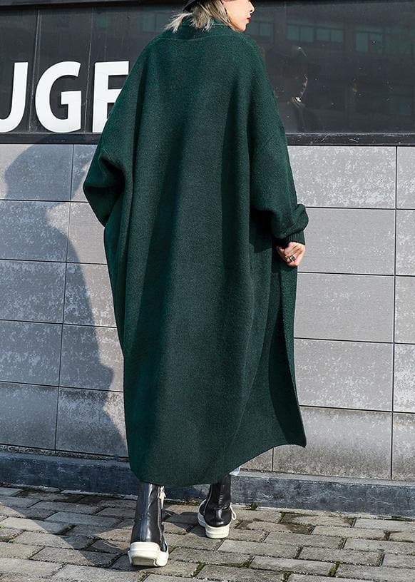 For Spring knit sweat tops fall fashion blackish green sweater coat AT-CDG191023
