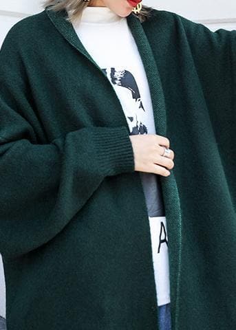 For Spring knit sweat tops fall fashion blackish green sweater coat AT-CDG191023