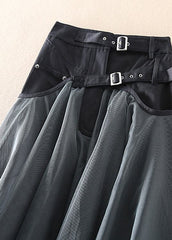 French Grey fashion Patchwork Tulle Skirts Spring BP-SKTS220128