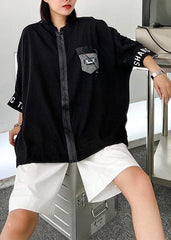 French black clothes For Women zippered Batwing Sleeve Dresses tops AT-LTP200812