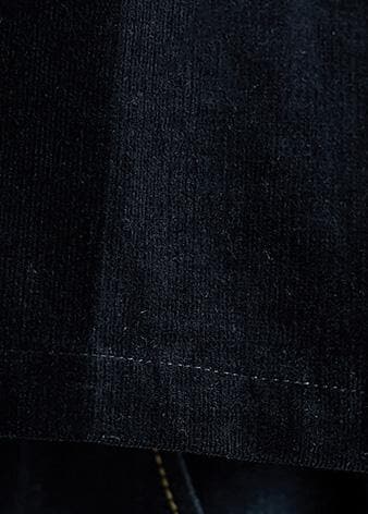 French lapel collar cotton clothes Fabrics black shirts fall CTS190830