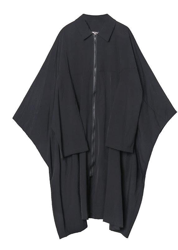 French lapel zippered Fashion crane coats white Midi women coats AT-LTP201228