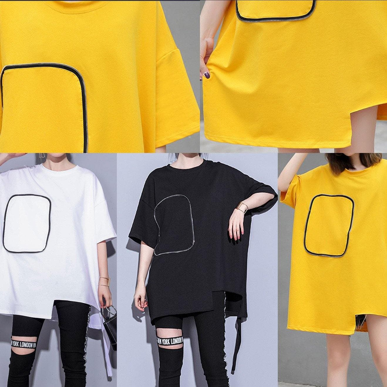 French white cotton clothes half sleeve oversized summer tops AT-SDM190411